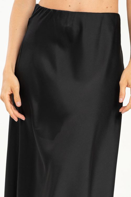 FALDA MIDI SATIN