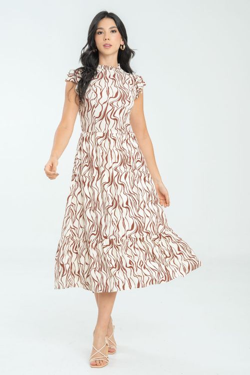 VESTIDO MIDI AHIZEL